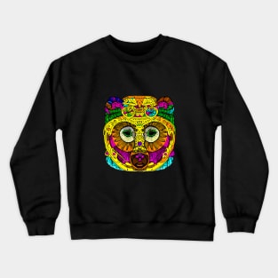 Bear rainbow multicolor abstract Crewneck Sweatshirt
